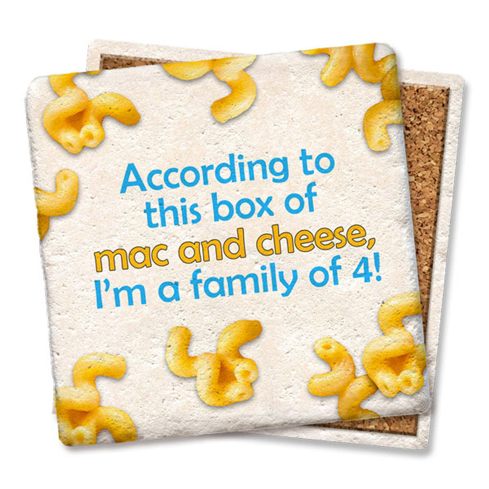 Mac & Cheese Family Of 4 Coaster