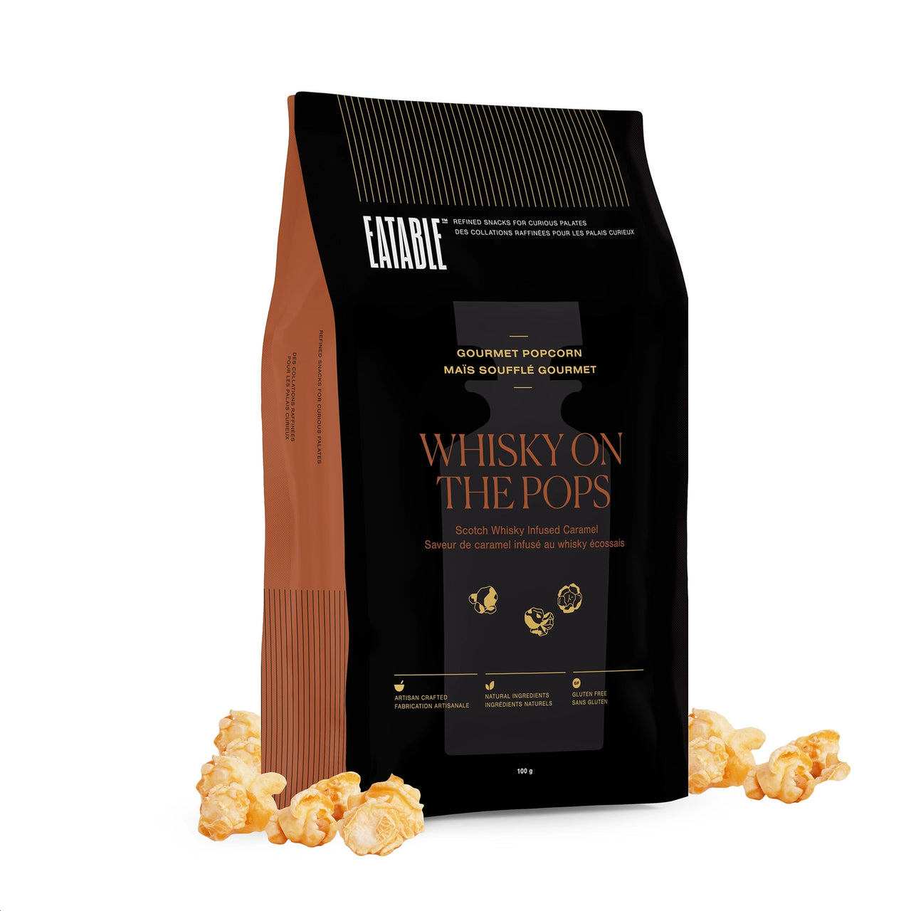 Whisky On the Pops - Alcohol Infused Gourmet Popcorn