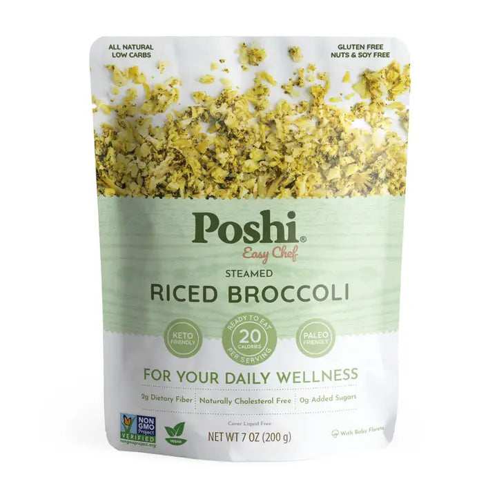 Poshi - Steamed Riced Broccoli 7oz