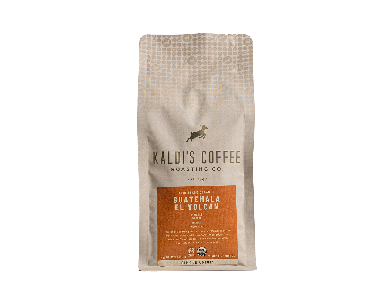 Organic Guatemala El Volcan FT Whole Bean Coffee - 12 oz Bag