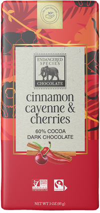 Thumbnail for Cinnamon, Cayenne & Cherries 60% Dark Chocolate
