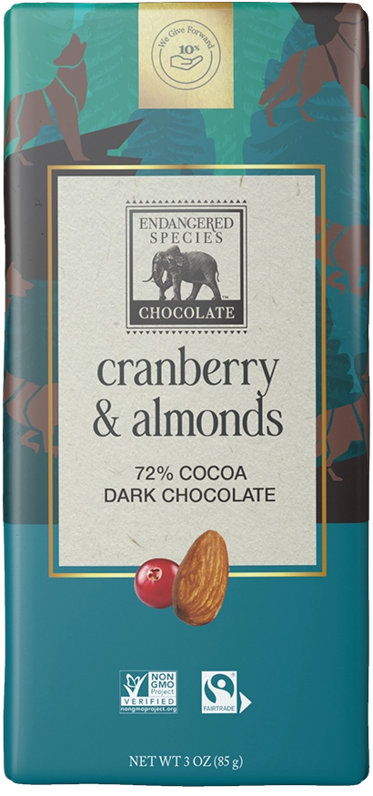 Cranberries & Almonds 72% Dark Chocolate