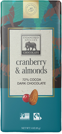 Thumbnail for Cranberries & Almonds 72% Dark Chocolate