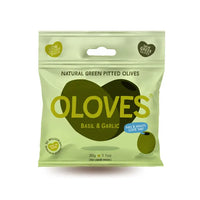 Thumbnail for Oloves - Basil & Garlic Pitted Green Olives