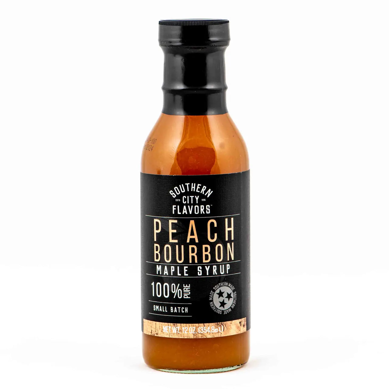 Southern City Flavors Peach Bourbon Maple Syrup