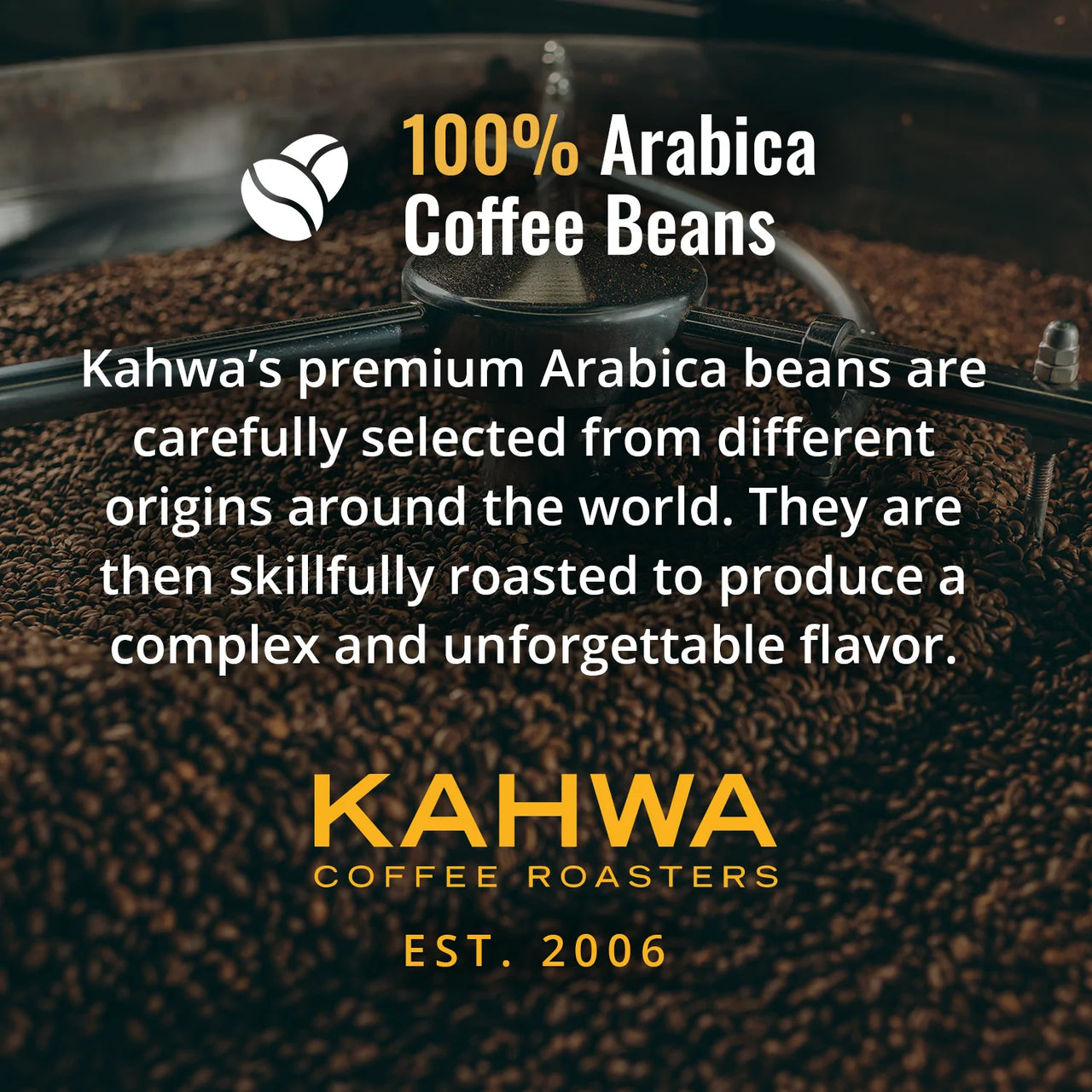 Kahwa Coffee - Sirocco House Blend, Medium Dark Roast, Box of 12 K-Cups
