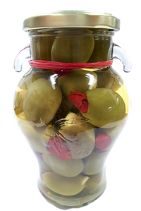 Thumbnail for Delizia Gordal Olives Stuffed with red Chile (With Garlic)