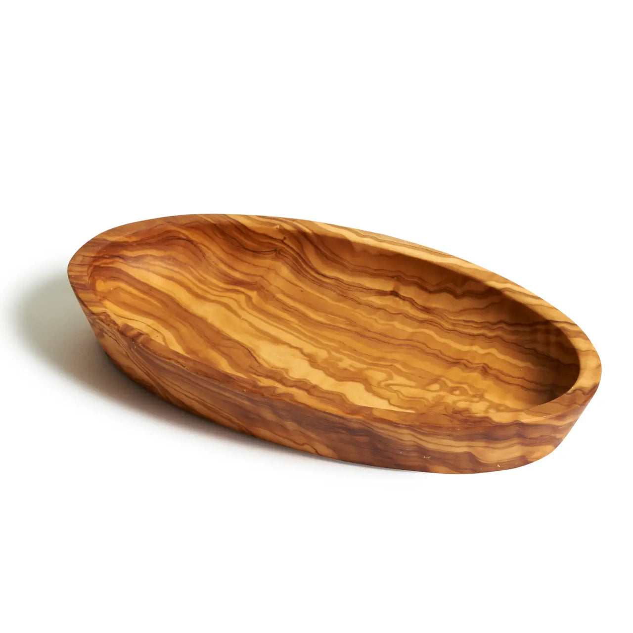 Plato para mojar de madera de olivo - Mediano